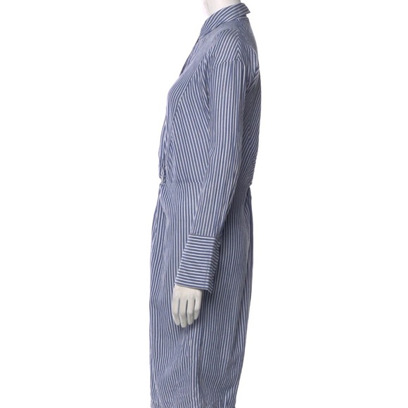 Vince shirt dress blue white striped size 0 - Picture 1 of 3